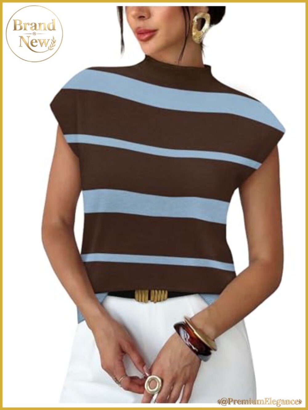 Women's Mock Neck Short Sleeve Knit Sweater - Lightweight Summer Pullover Top